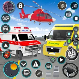 Ícone de Heli Ambulance Simulator Game